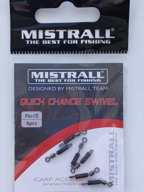 Mistrall Quick change swivel, nr.10, 6psc/pack